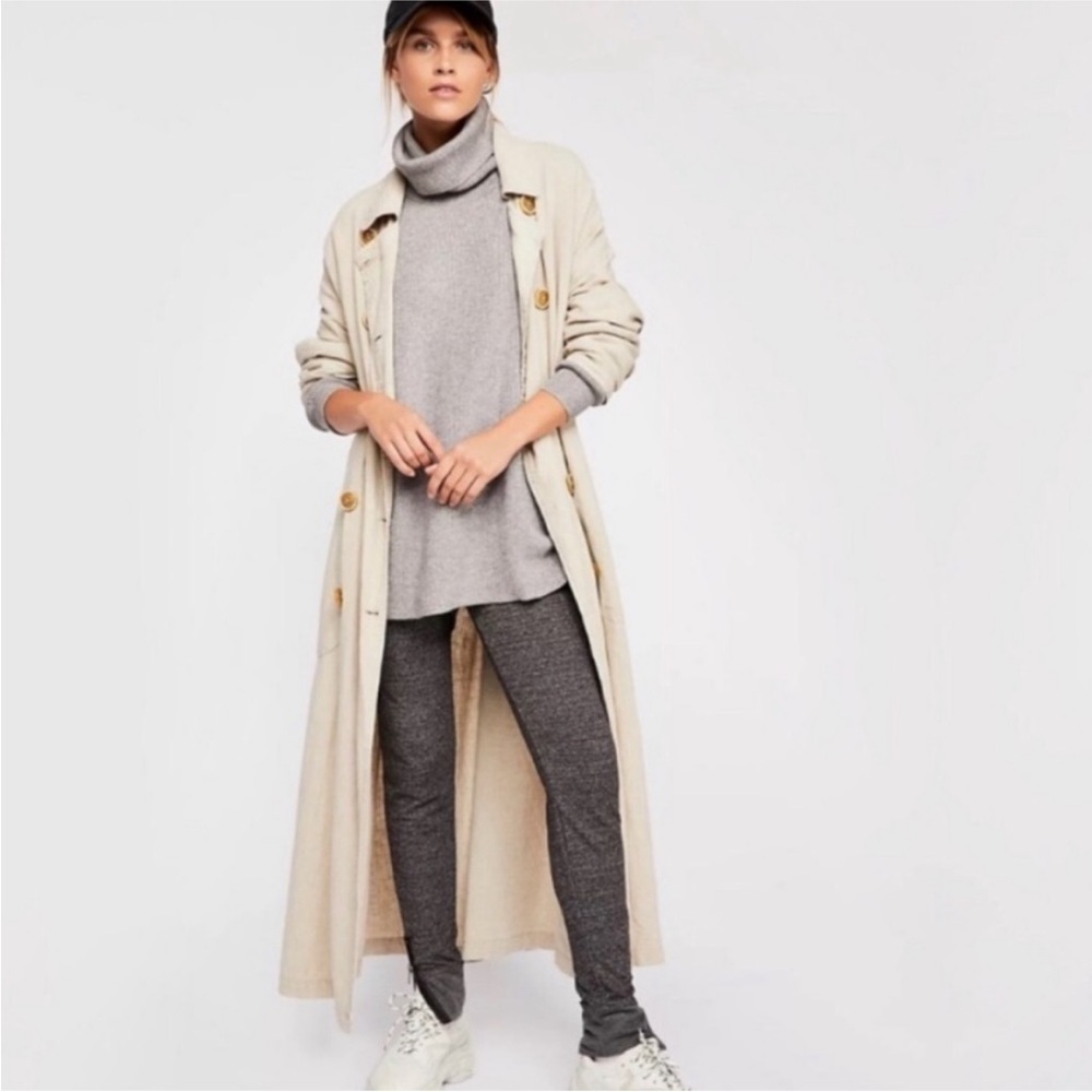 Free People Softly Structured Turtleneck Oversized Sweater